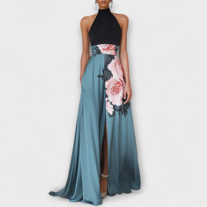 Natalie - Vestido Maxi Floral de Corte A
