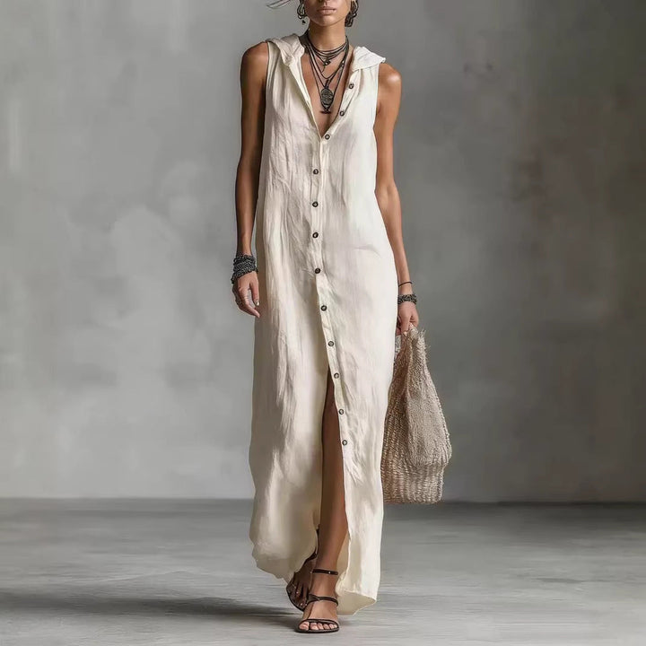 Kamila | Vestido Longo Regata Estilo Casual