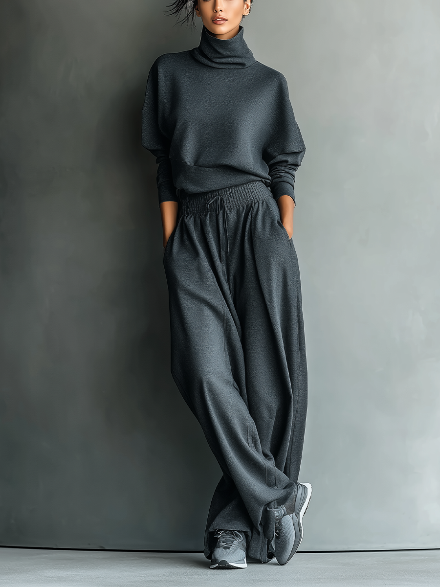 Pantalones de Punto Amplios