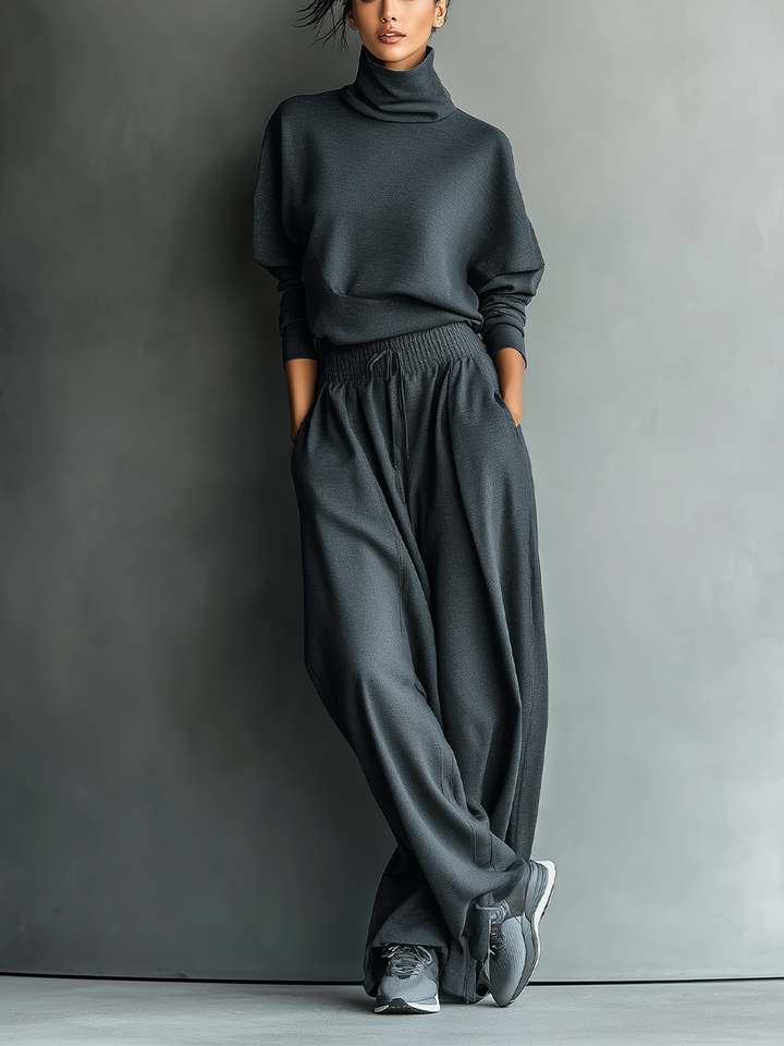 Pantalones de Punto Amplios
