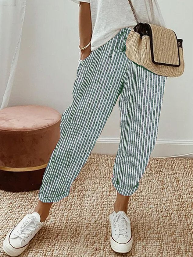 Helga | Pantalones de Lino Casual con Estilo
