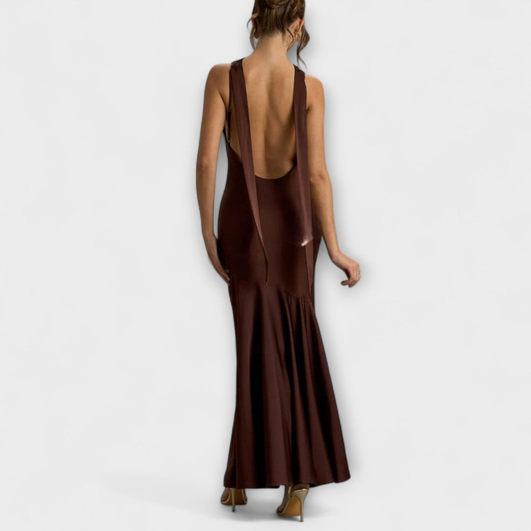 Lennon - Vestidos maxi elegantes de seda