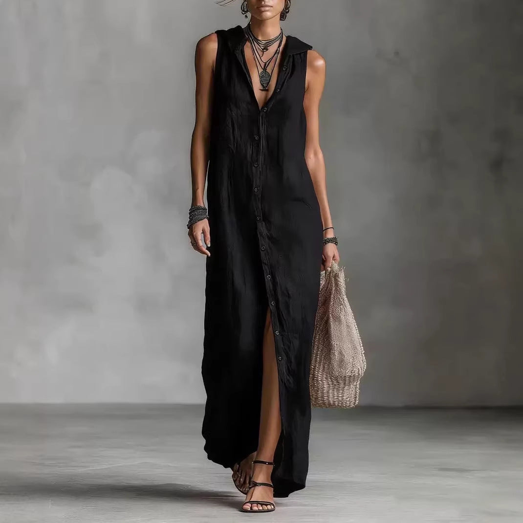 Kamila | Vestido Longo Regata Estilo Casual