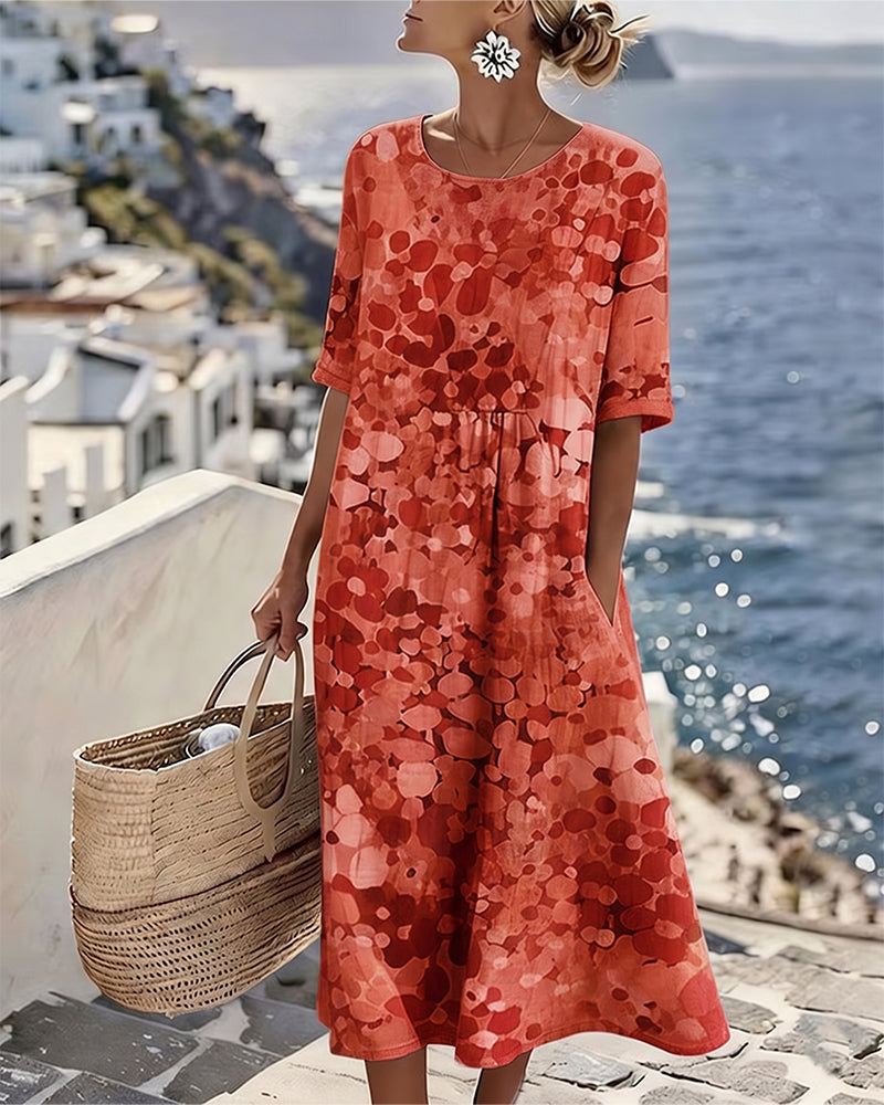 Elena™ - Elegante Vestido Midi Floral para el Verano