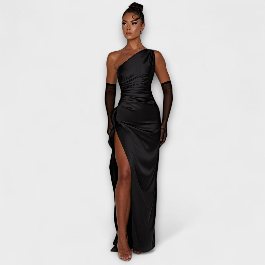 Vestido maxi con un solo tirante