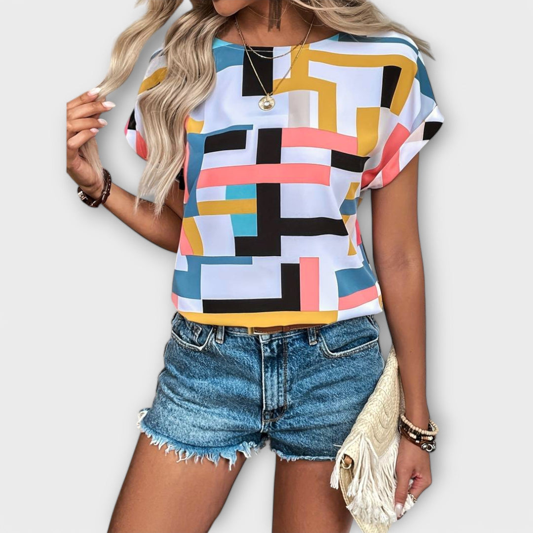 Chloe - Blusa de manga corta