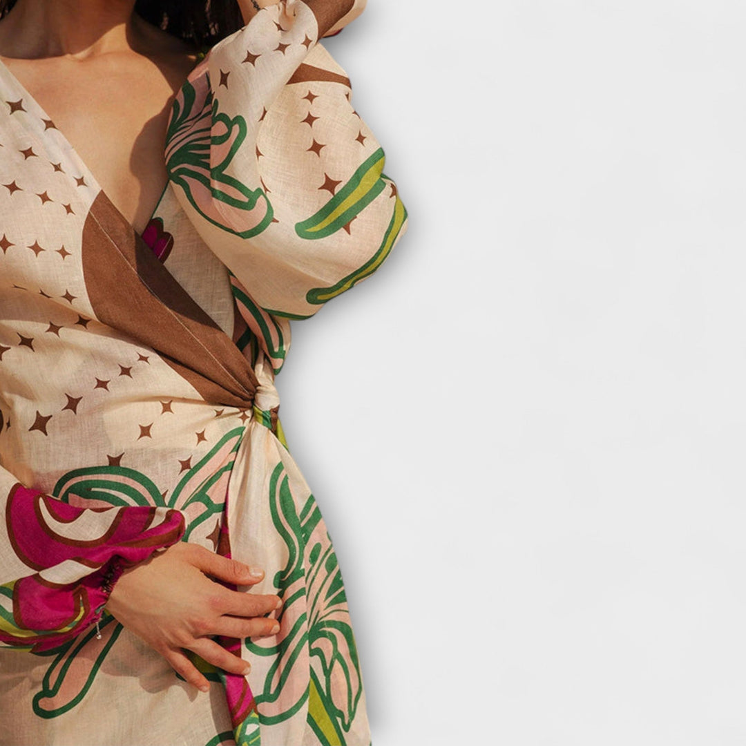 Tracey - Vestido maxi con lazo