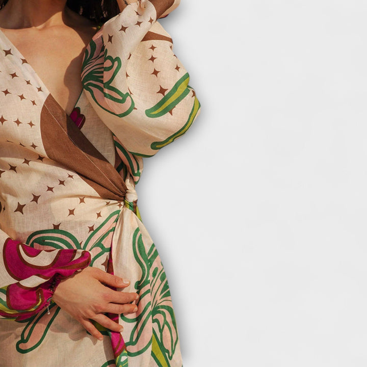 Tracey - Vestido maxi con lazo