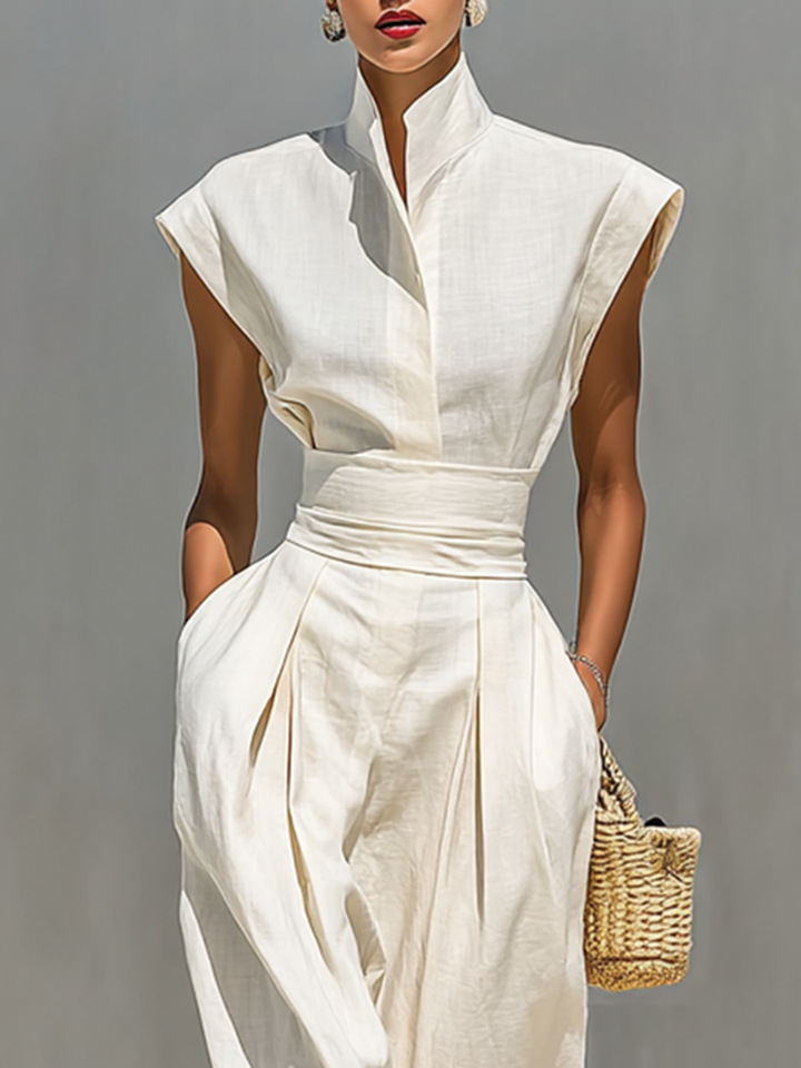 Jada | Maxivestido con cuello de solapa