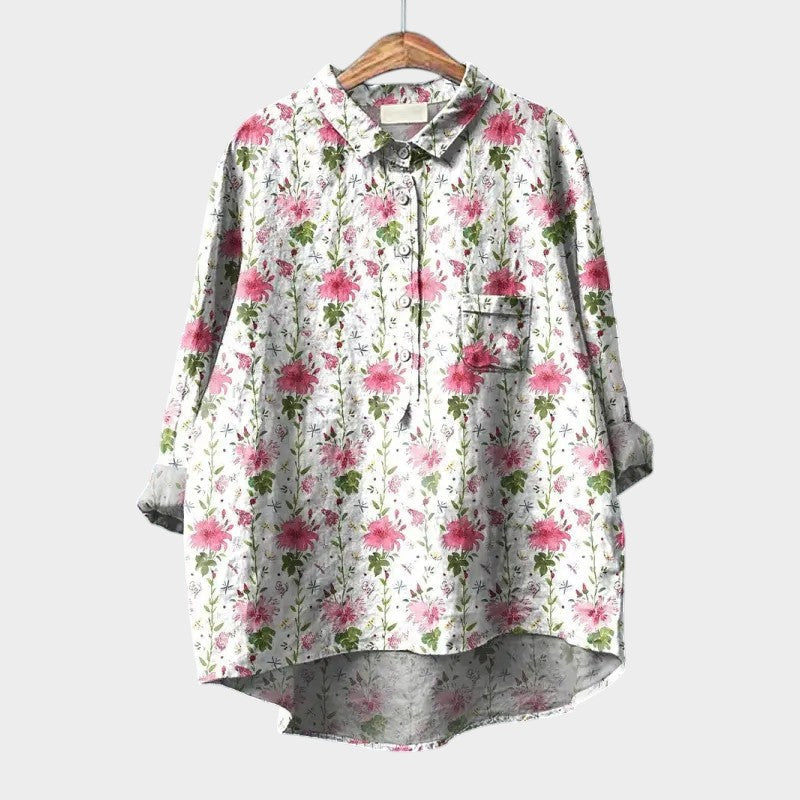 Marieke | Blusa premium con estampados florales