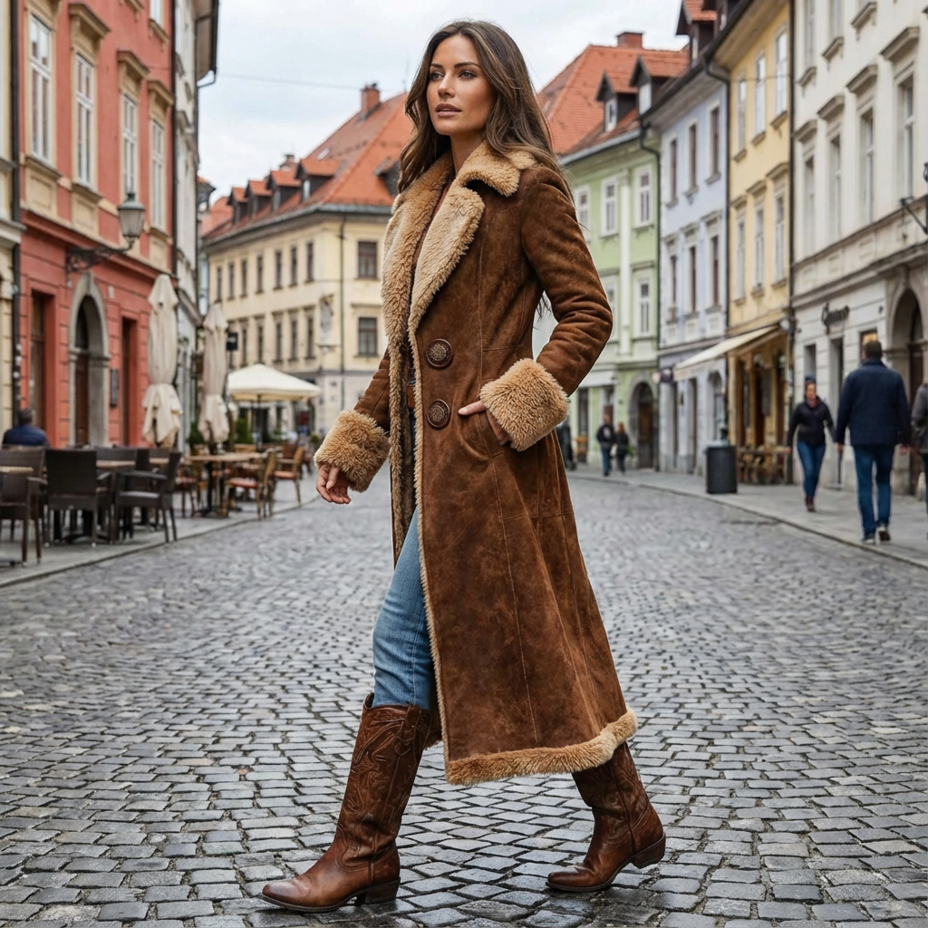 Claire | Abrigo de invierno largo y elegante