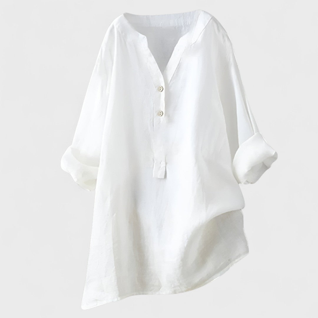 Freja - Camisa cómoda con botones