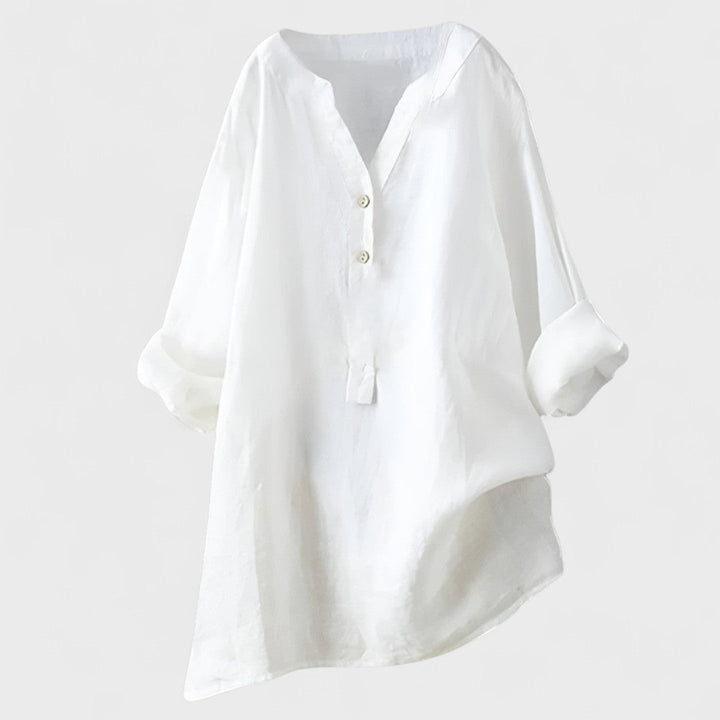 Freja - Camisa cómoda con botones