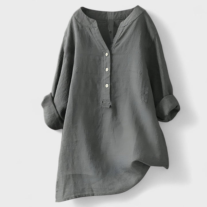 Freja - Camisa cómoda con botones