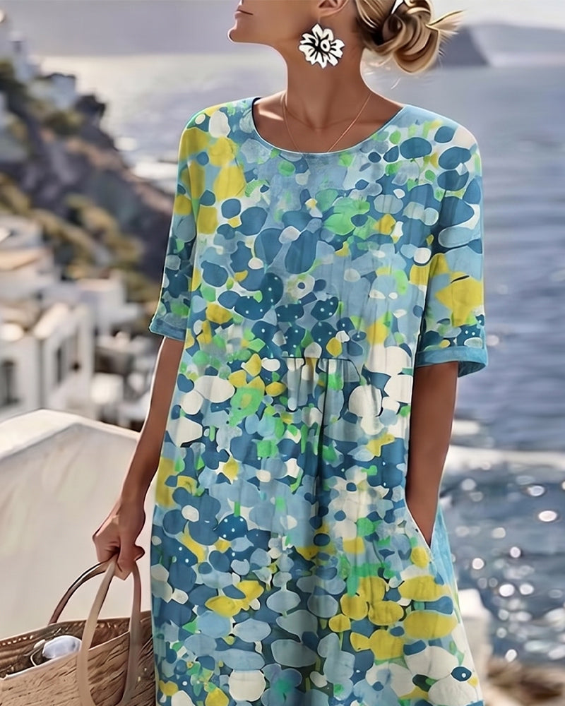 Elena™ - Elegante Vestido Midi Floral para el Verano