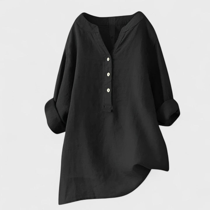 Freja - Camisa cómoda con botones