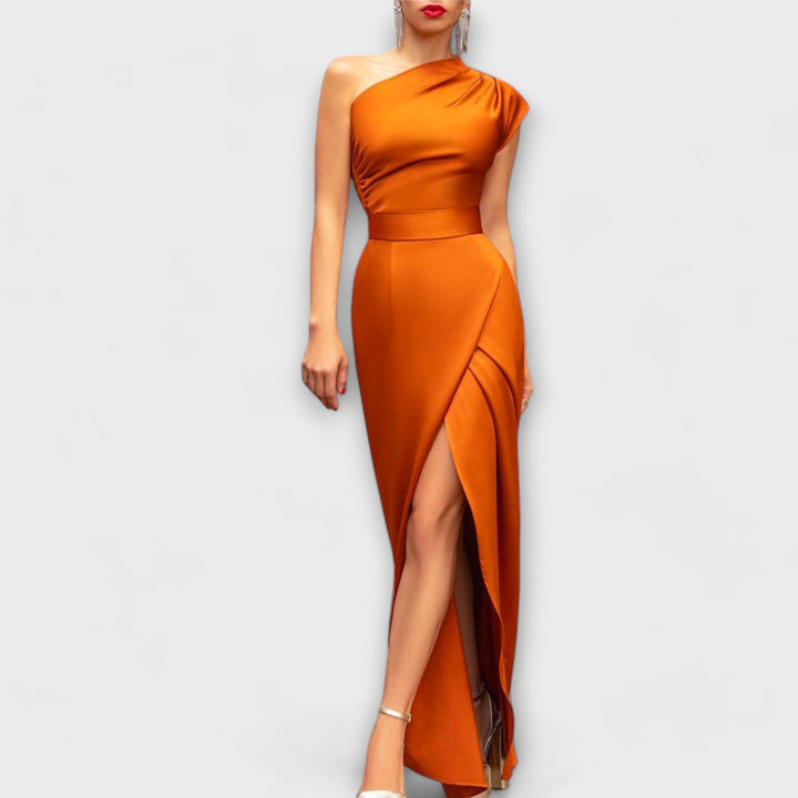 Axa - Elegante Vestido Maxi Asimétrico para Noche