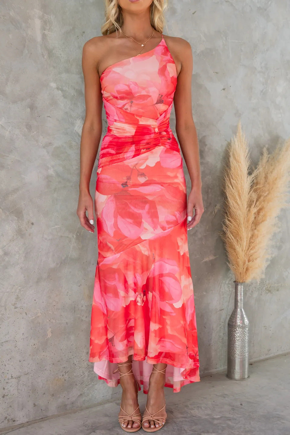 Xanthe - Vestido Maxi de Verano con Pliegues