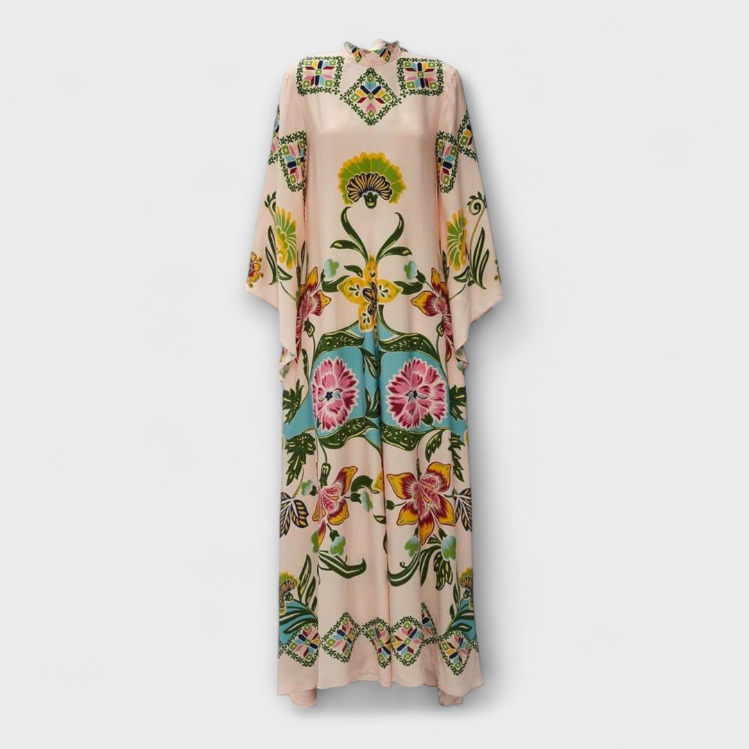 Lisa - vestidos maxi elegantes con estampado floral y diseño holgado