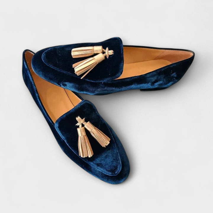 Celeste - Mocasines de estilo retro