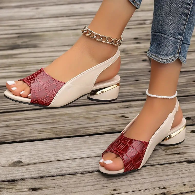Whitney™ | Elegantes Sandalias de Cuero