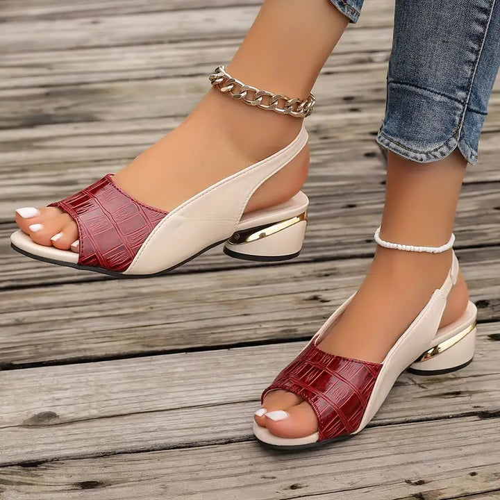 Whitney™ | Elegantes Sandalias de Cuero