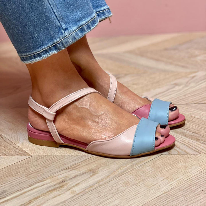 Johanna™ - Sandalias Asimétricas en Rosa