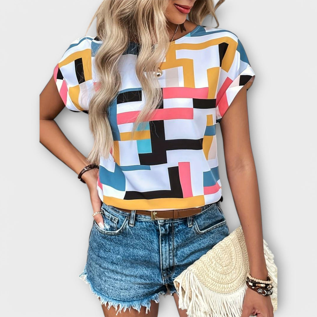 Chloe - Blusa de manga corta