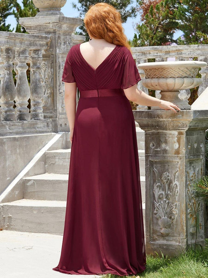 Vestido Maxi de Dama de Honor con Cintura Imperio