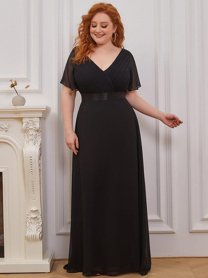 Vestido Maxi de Dama de Honor con Cintura Imperio