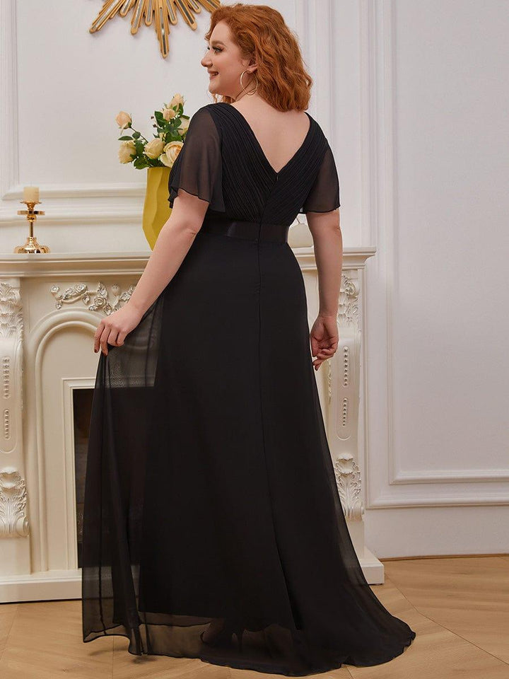 Vestido Maxi de Dama de Honor con Cintura Imperio