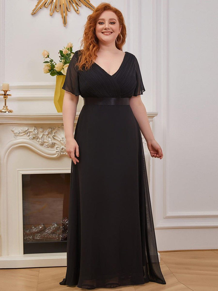 Vestido Maxi de Dama de Honor con Cintura Imperio