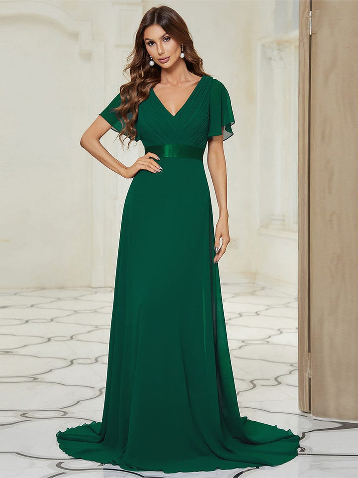 Vestido Maxi de Dama de Honor Monica con Cintura Imperio