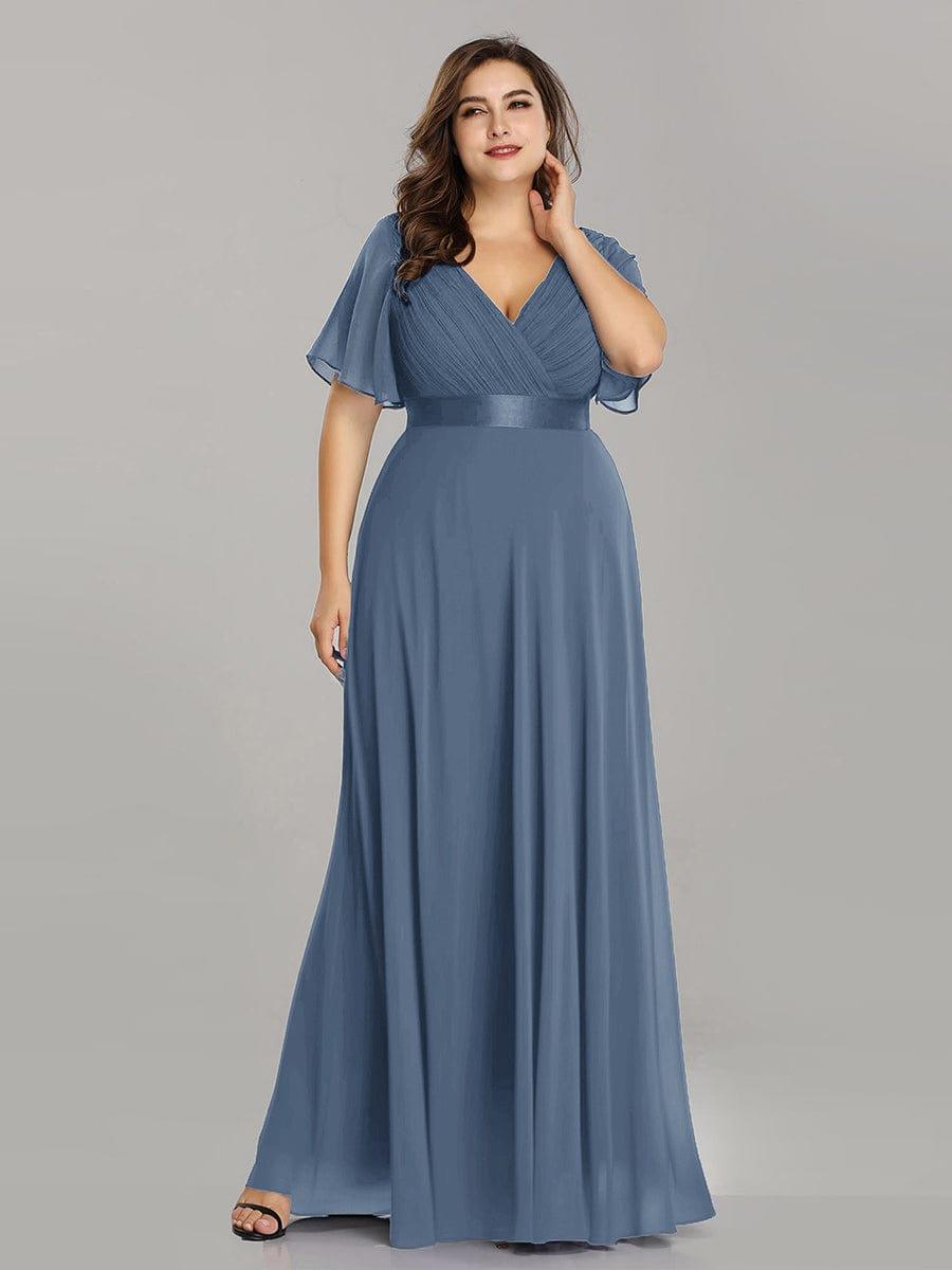 Vestido Maxi de Dama de Honor con Cintura Imperio