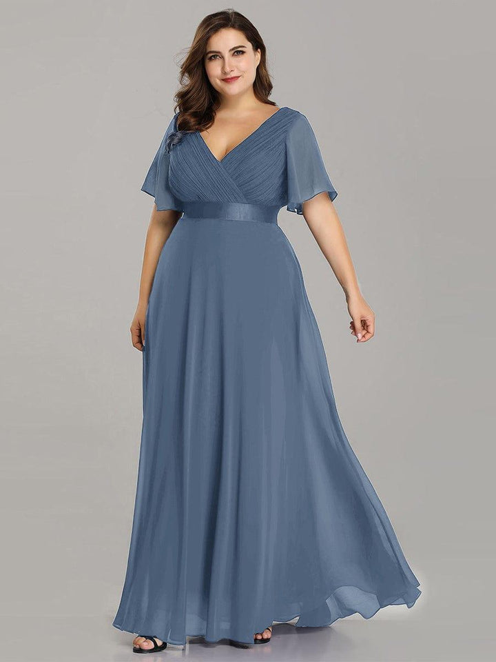 Vestido Maxi de Dama de Honor con Cintura Imperio