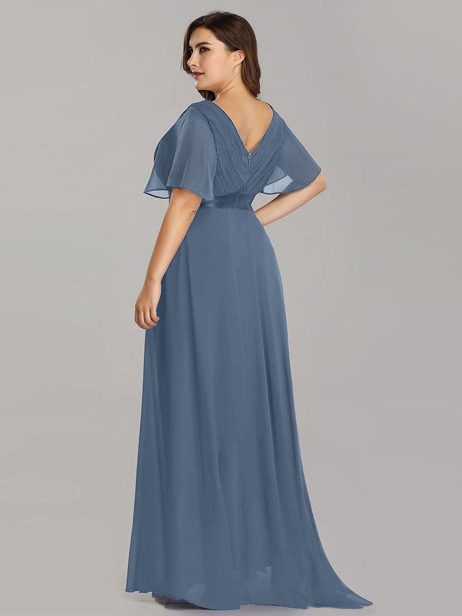 Vestido Maxi de Dama de Honor con Cintura Imperio