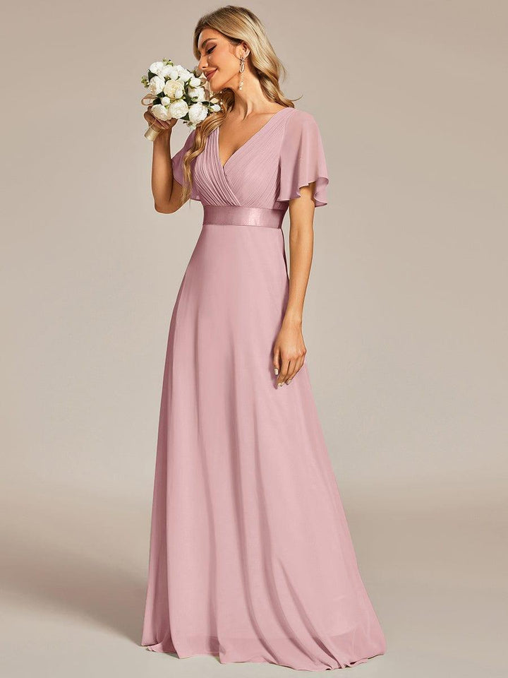 Vestido Maxi de Dama de Honor Monica con Cintura Imperio