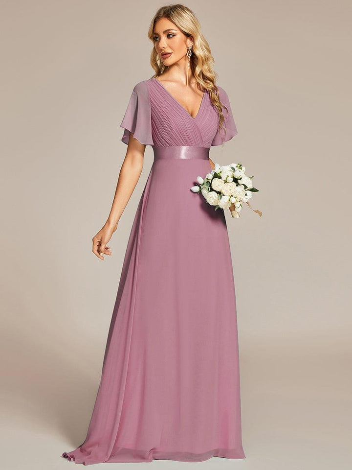 Vestido Maxi de Dama de Honor Monica con Cintura Imperio