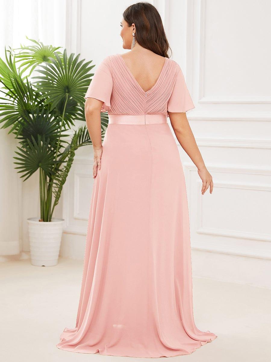Vestido Maxi de Dama de Honor con Cintura Imperio