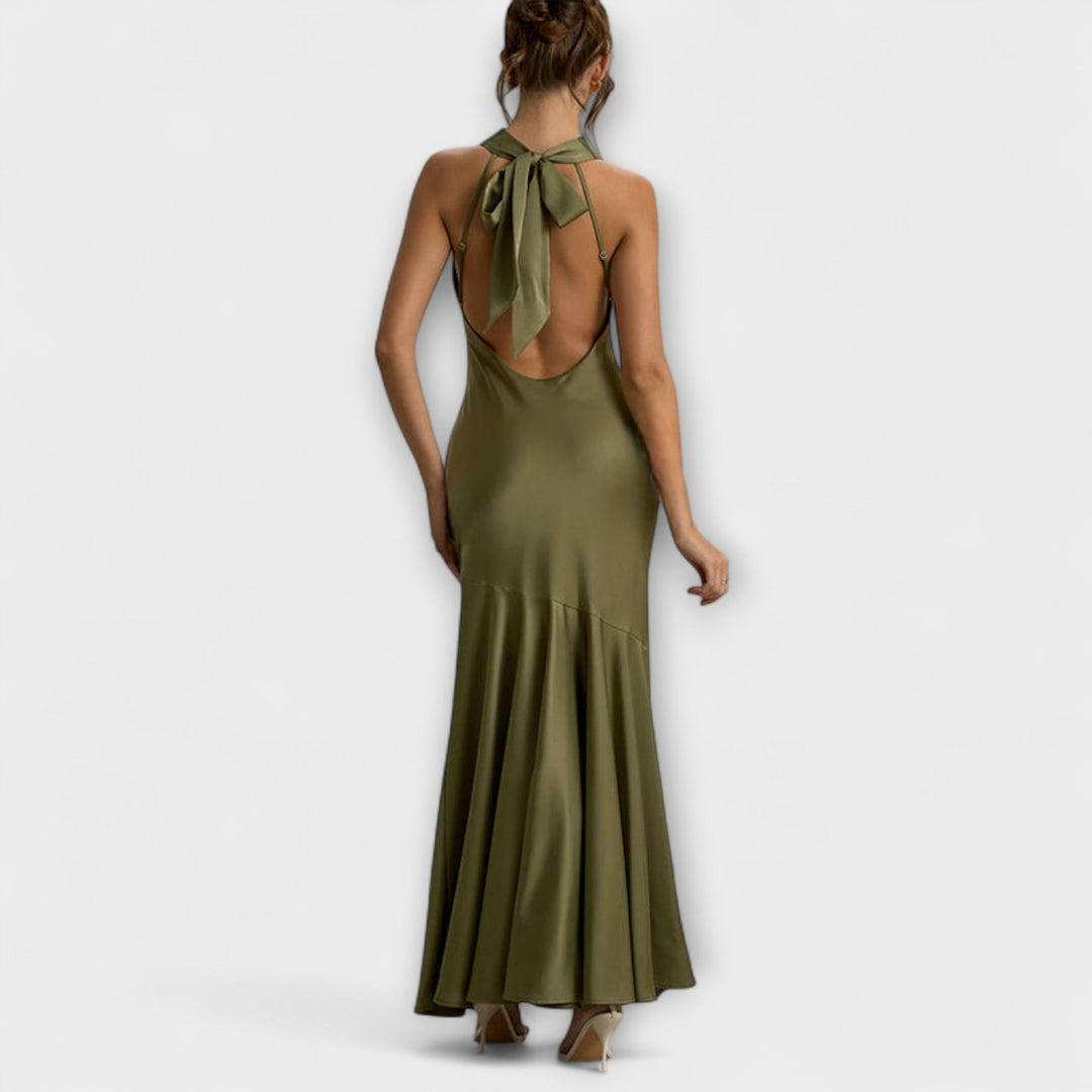 Lennon - Vestidos maxi elegantes de seda