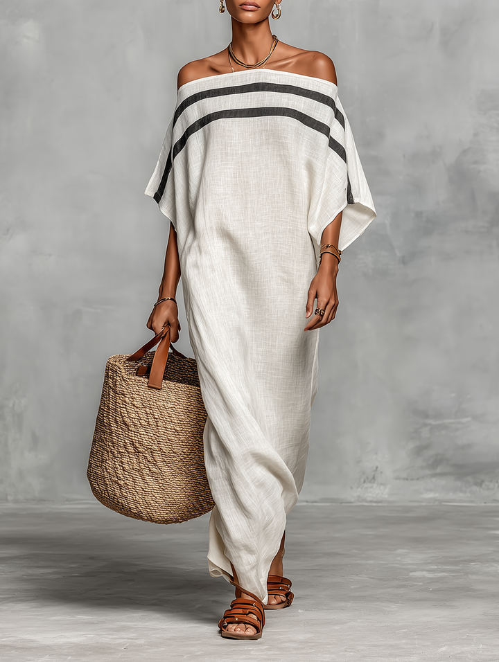 Maxi Vestido Minimalista de Lino