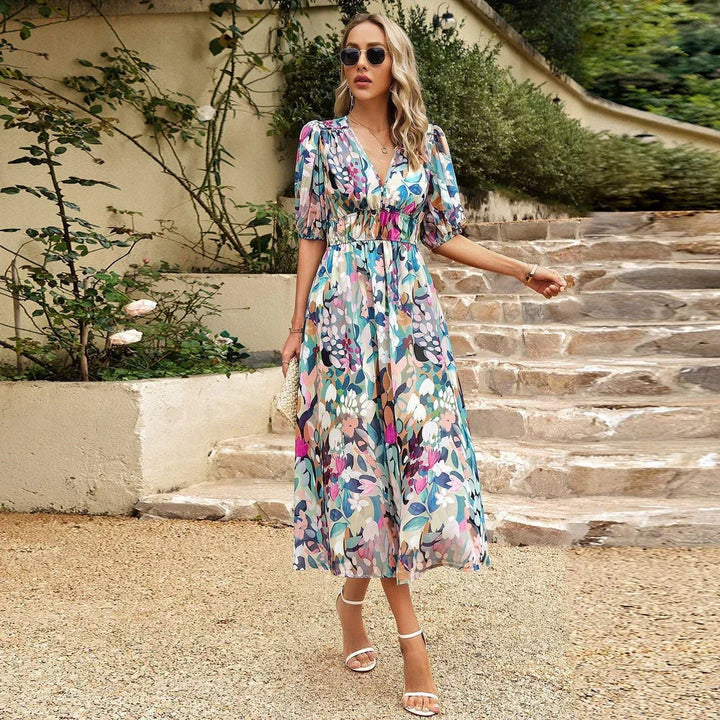Innova - Vestido Midi con Escote en V