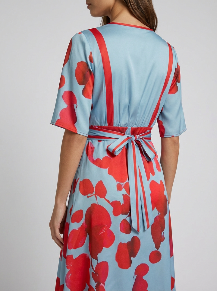 Pilar | Elegante Vestido Maxi con Escote en V Pronunciado