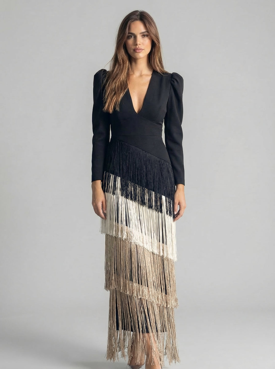 Salvia | Vestido con Borlas