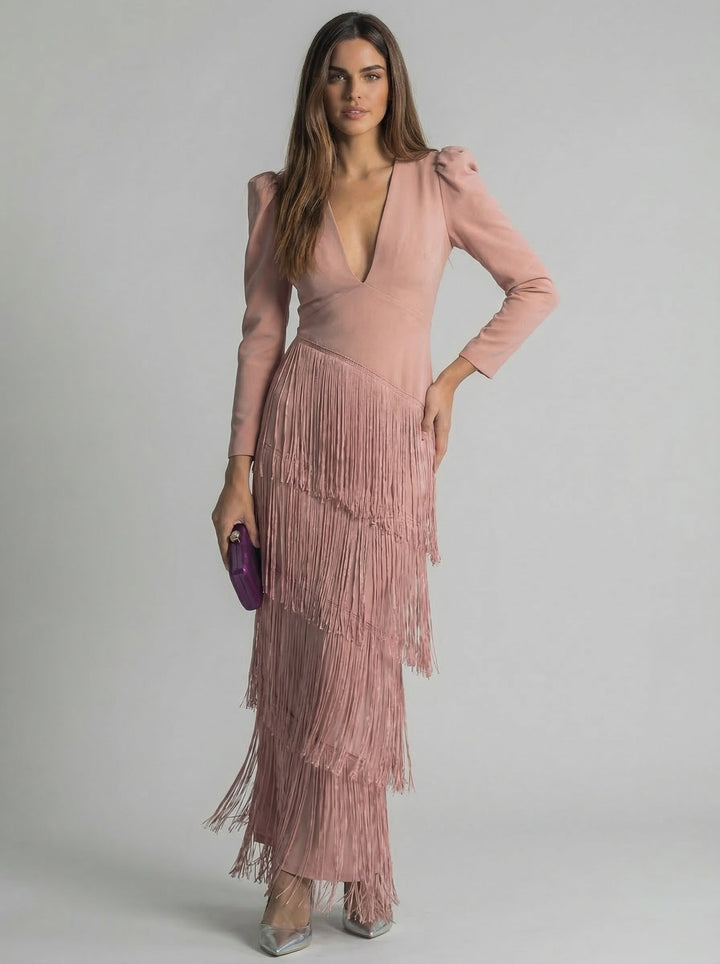 Salvia | Vestido con Borlas