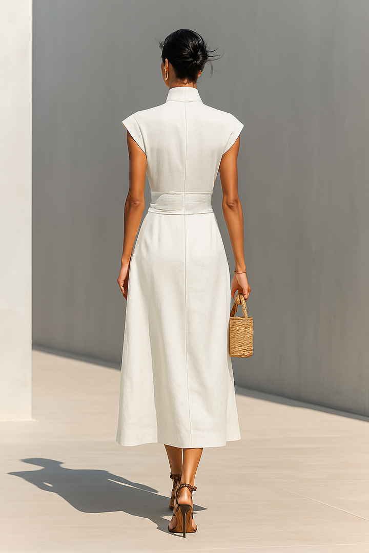 Jada | Maxivestido con cuello de solapa