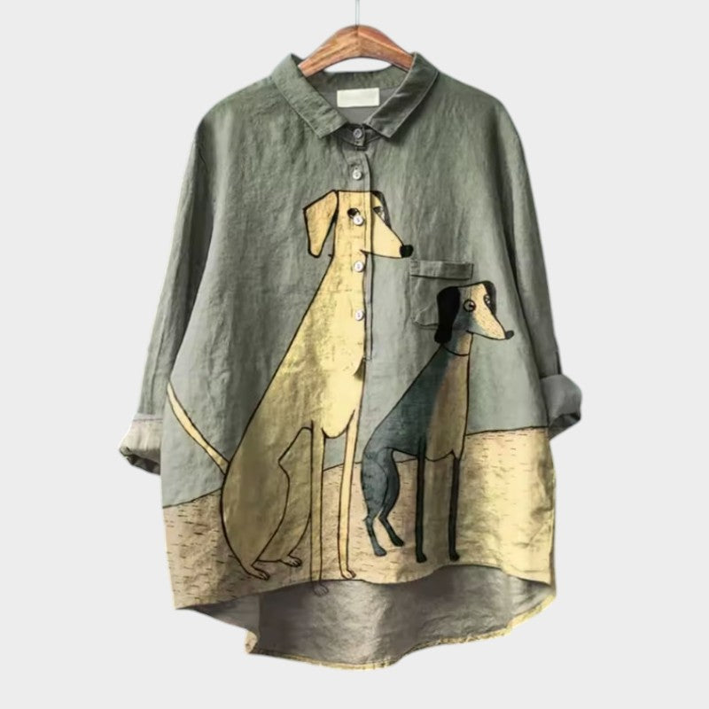 Bianca | Blusa premium con detalles de encaje