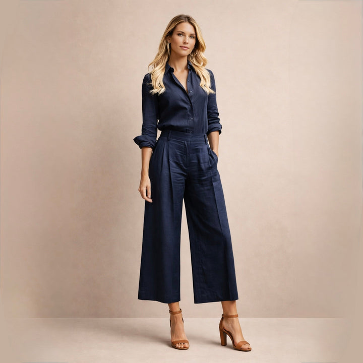 Delphine™ | Conjunto de lino elegante
