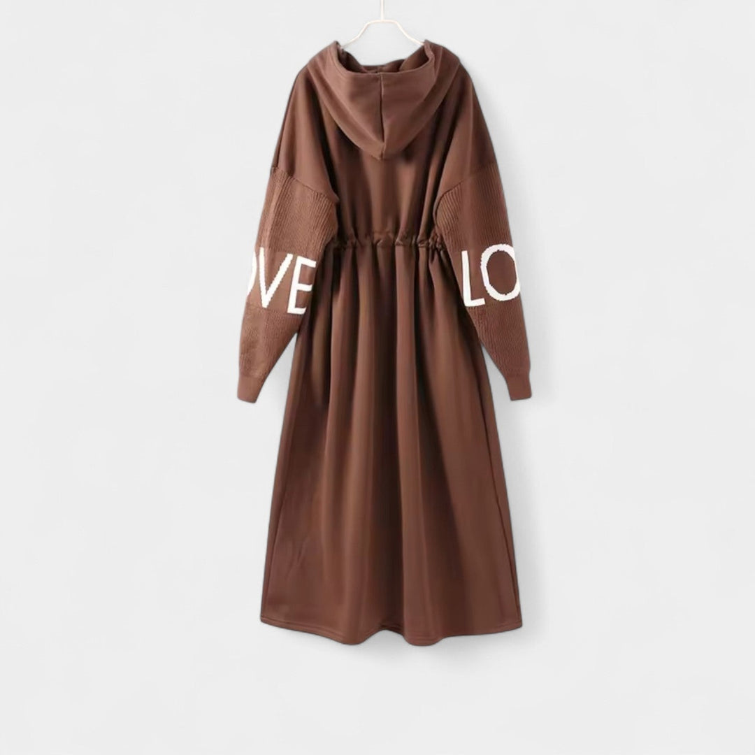 Manca – Cardigan elegante tipo abrigo con capucha