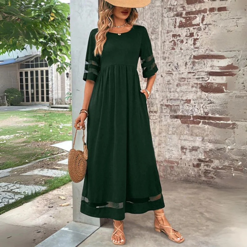 Cerelia | Vestido midi que realza la figura y estiliza el abdomen